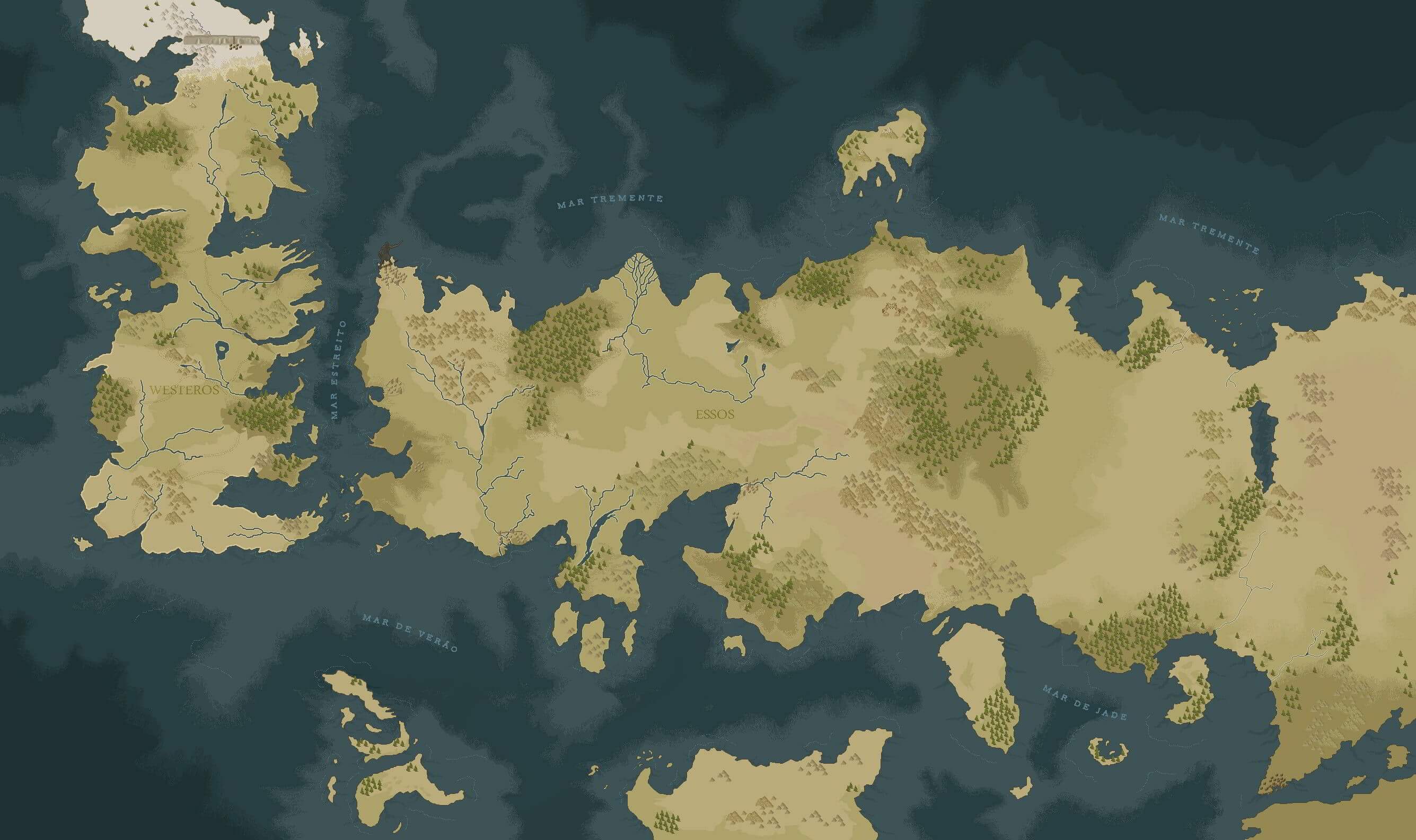 Mapa de Westeros.